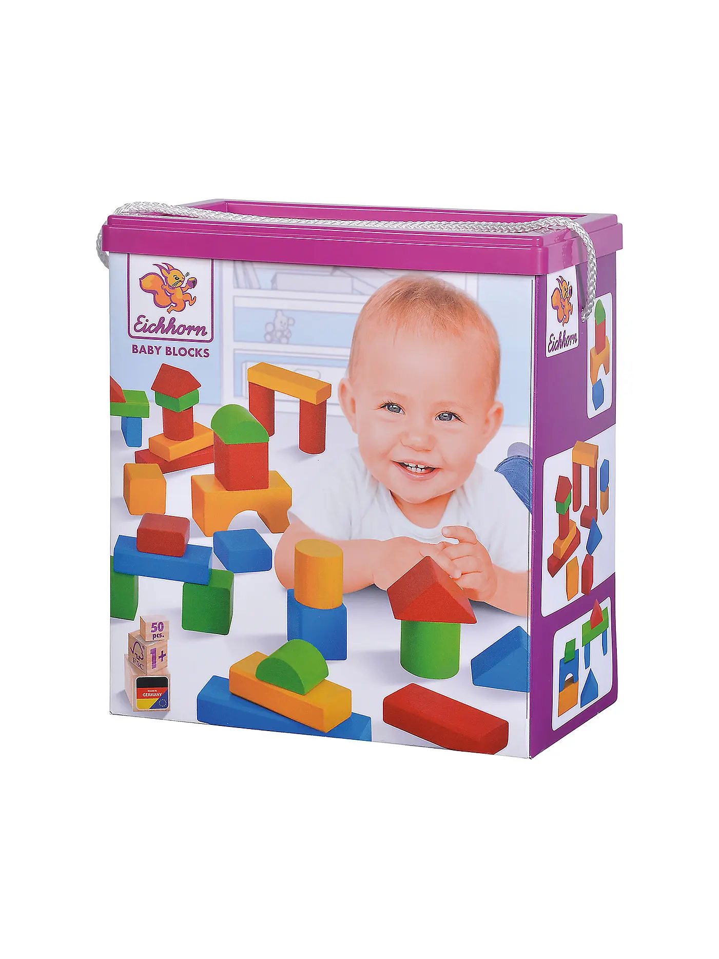 EICHHORN | Bunte Holzbausteine Baby 50 tlg | 